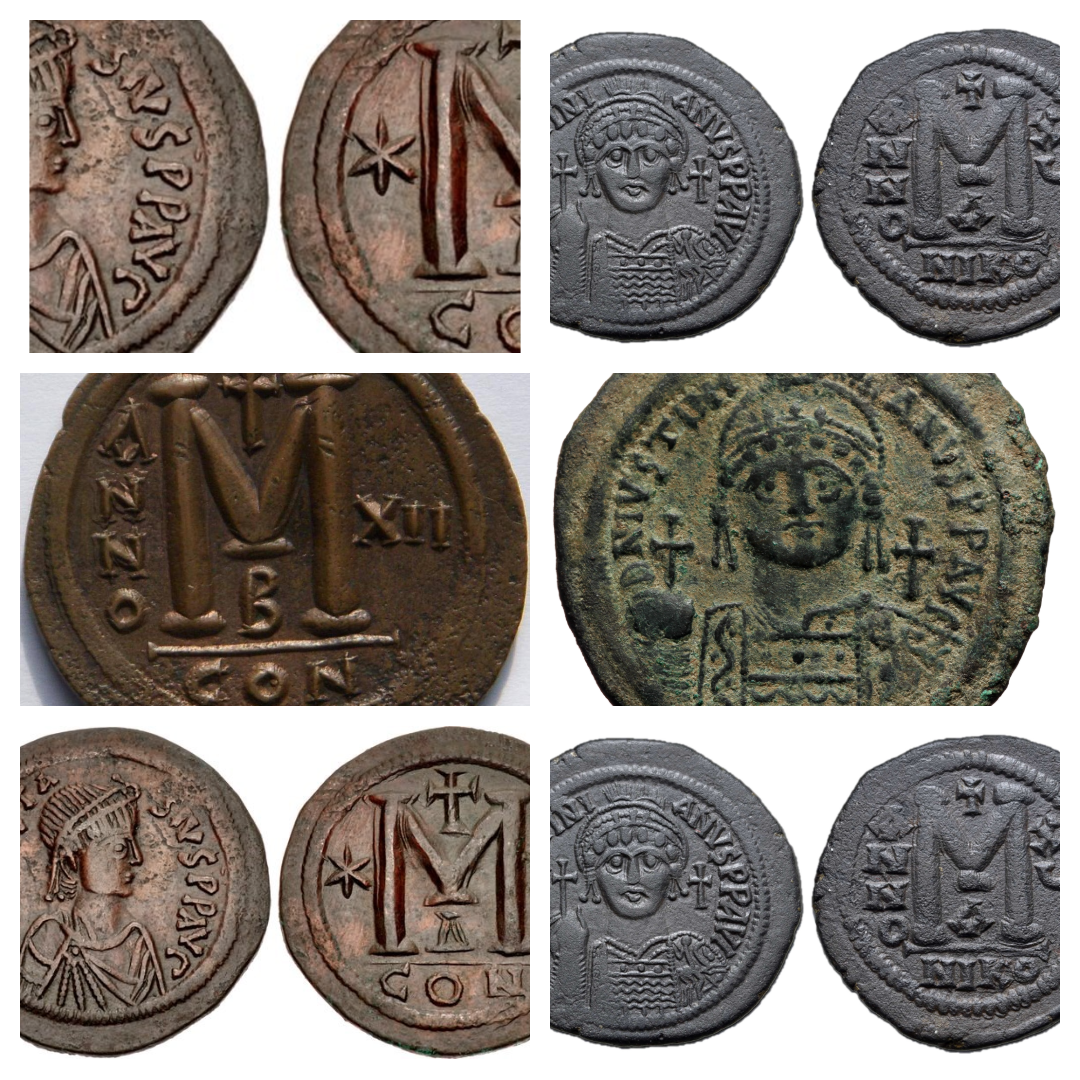 Byzantine copper coins itys